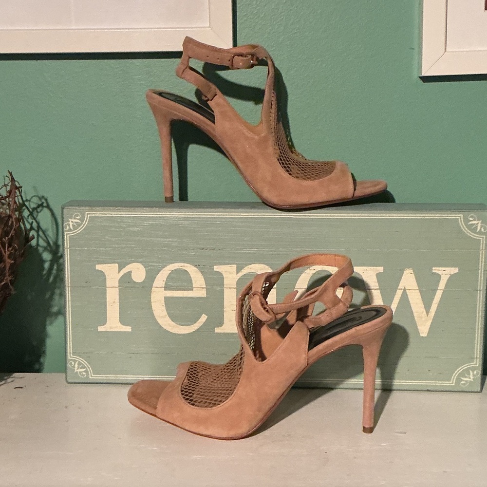 Alexander Wang Suede Mesh Accents T-Strap Sandals EU 40